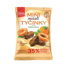 Mini müsli tyčinky s meruňkami 70 g
