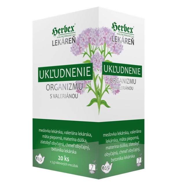 Uklidnění organismu s kozlíkem lékařským HERBEX 20 x 3 g