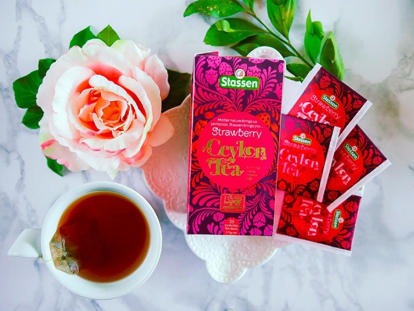 Černý čaj - Stassen Strawberry Tea 25 x 1,5 g