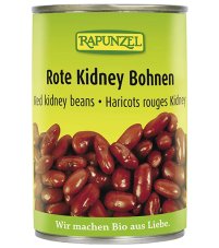 Bio červené fazole sterilované RAPUNZEL 400 g