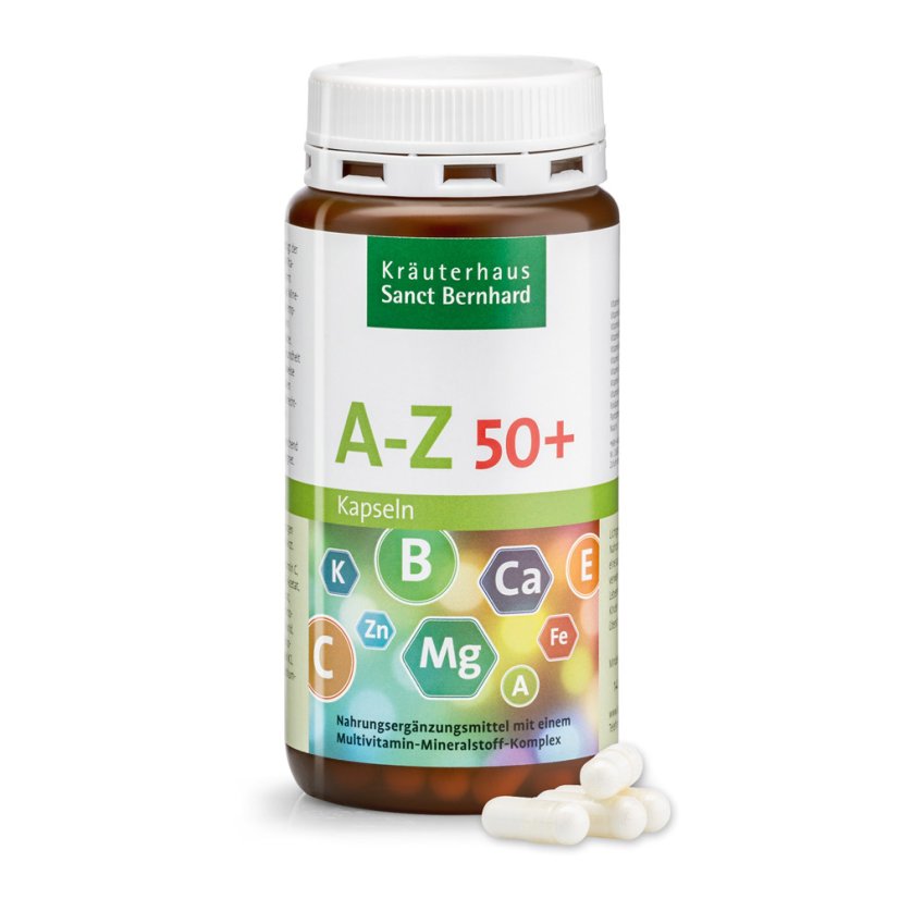AZ 50+ vitamíny a minerály 150 kapslí