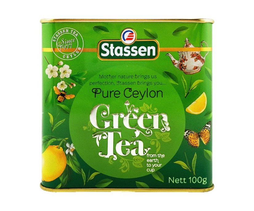 Zelený čaj - Stassen Green Tea plech 100 g
