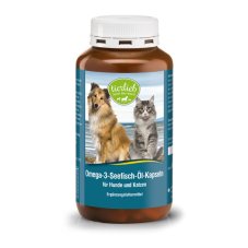 tierlieb Omega-3 Rybí olej pro psy a kočky 400 kapslí