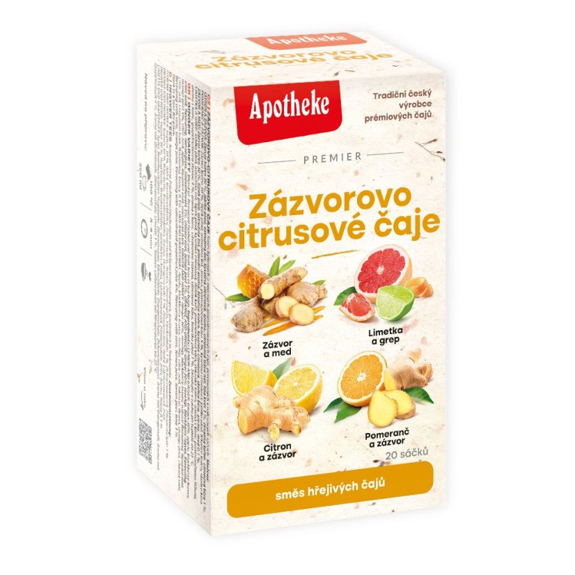 Apotheke čaj Zázvorovo-citrusové 4v1 20 sáčků