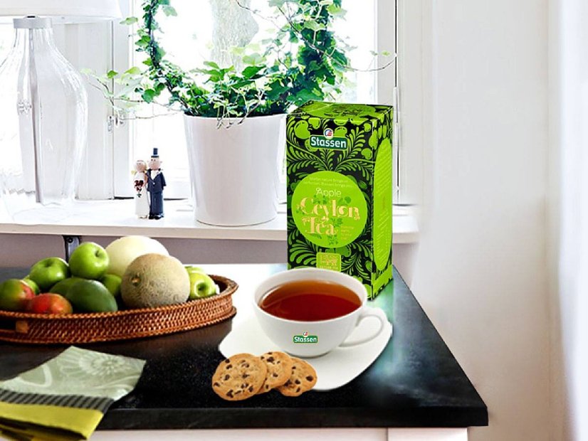 Černý čaj - Stassen Apple Tea 25 x 1,5 g
