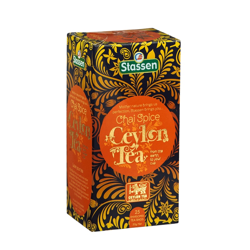 Černý čaj - Stassen Chai Spice Tea 25 x 2 g