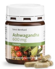 Ashwagandha Indický ženšen 600 mg - 15 mg withanolidů 60 kapslí