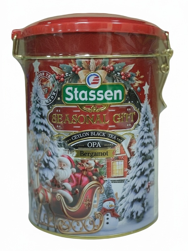 Černý čaj - Stassen Seasonal Gift Bergamot Black Tea plech 300 g