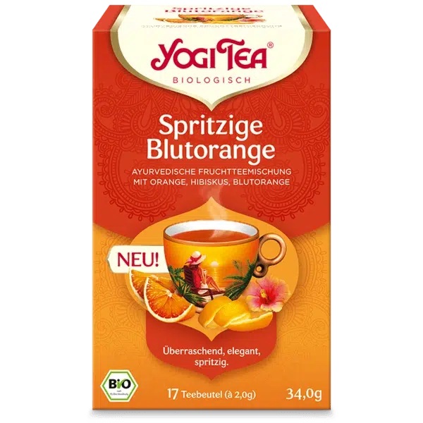 Bio Tangy Blood Orange Yogi tea 17 x 2 g
