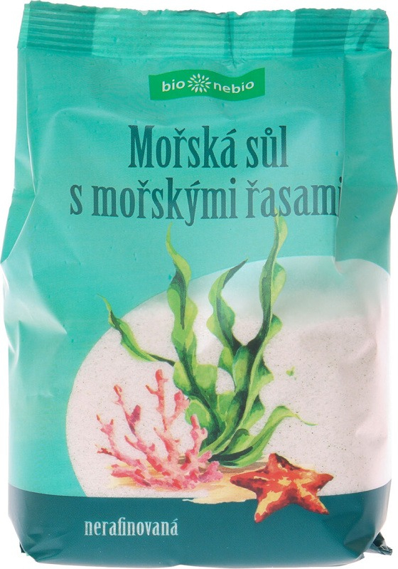 Mořská sůl jodovaná mořskými řasami bio*nebio 500 g