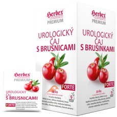 Čaj Urologický s brusinkami FORTE - Herbex 20x1,5g