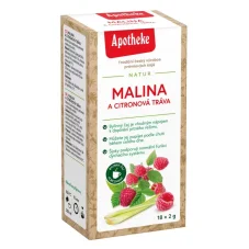 Apotheke čaj Malina a citronová tráva 18x2g