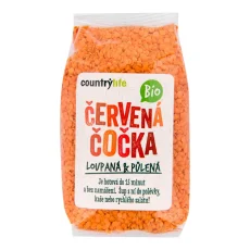 BIO Čočka červená půlená loupaná 500 g