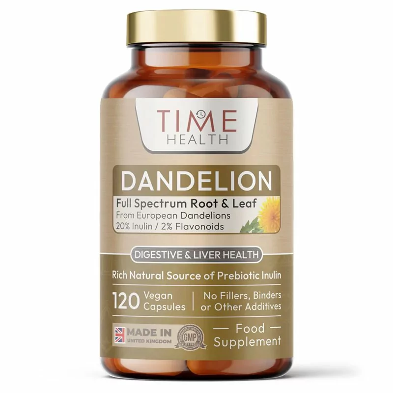 Pampeliška Extrakt - Kořen a list - 20% Inulín / 2% Flavonoidy - 120 kapslí Pampeliška Extrakt - Kořen a list - 20% Inulín / 2% Flavonoidy - 120 kapslí