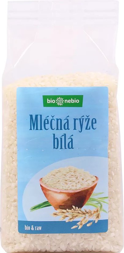 Bio rýže mléčná bílá bio*nebio 500 g Bio rýže mléčná bílá bio*nebio 500 g