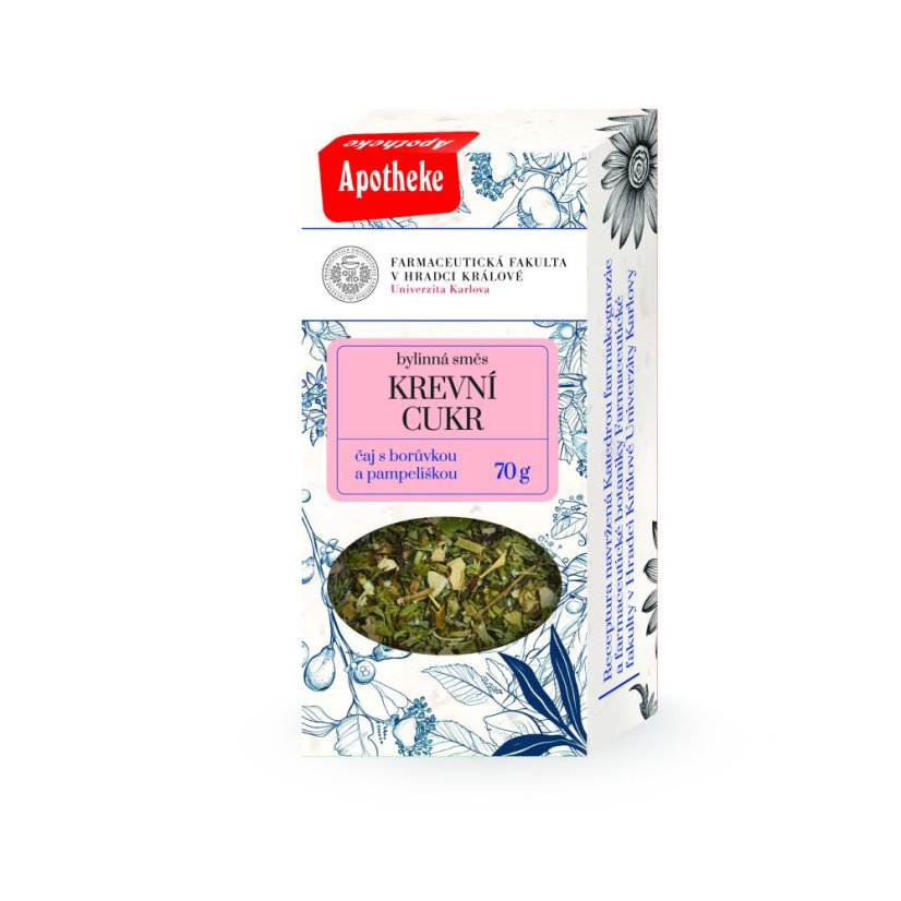 Farmaceutická fakulta čaj Krevní cukr 70 g Farmaceutická fakulta čaj Krevní cukr 70 g
