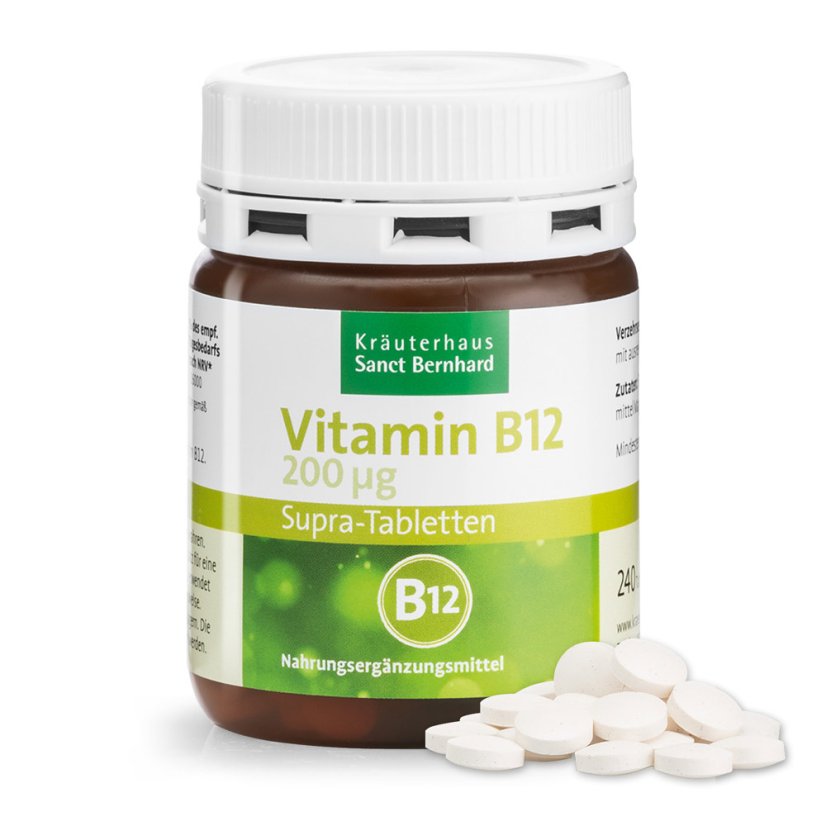Vitamín B12 Supra 200 µg 240 tablet