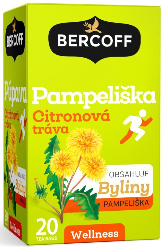 Bercoff PAMPELIŠKA a CITRÓNOVÁ TRÁVA bylinný čaj 30 g